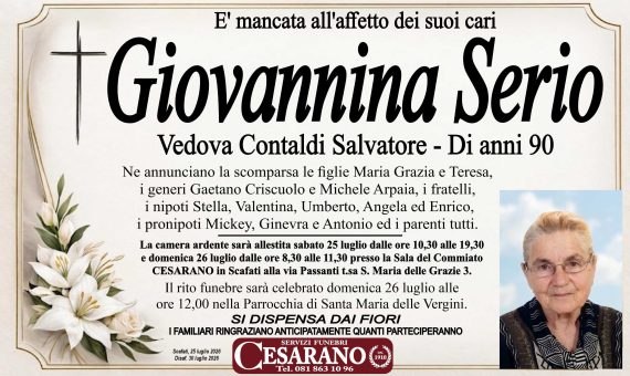 Manifesto lutto